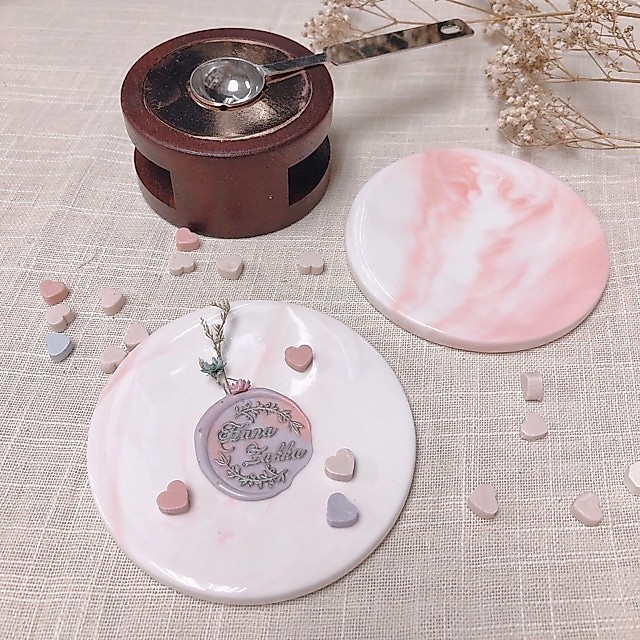 Ceramic coaster for Wax Seal Release 火漆脱模垫