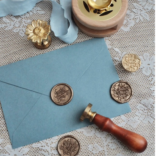 Save the Date Wedding Wax Seal Stamp 婚礼火漆印章