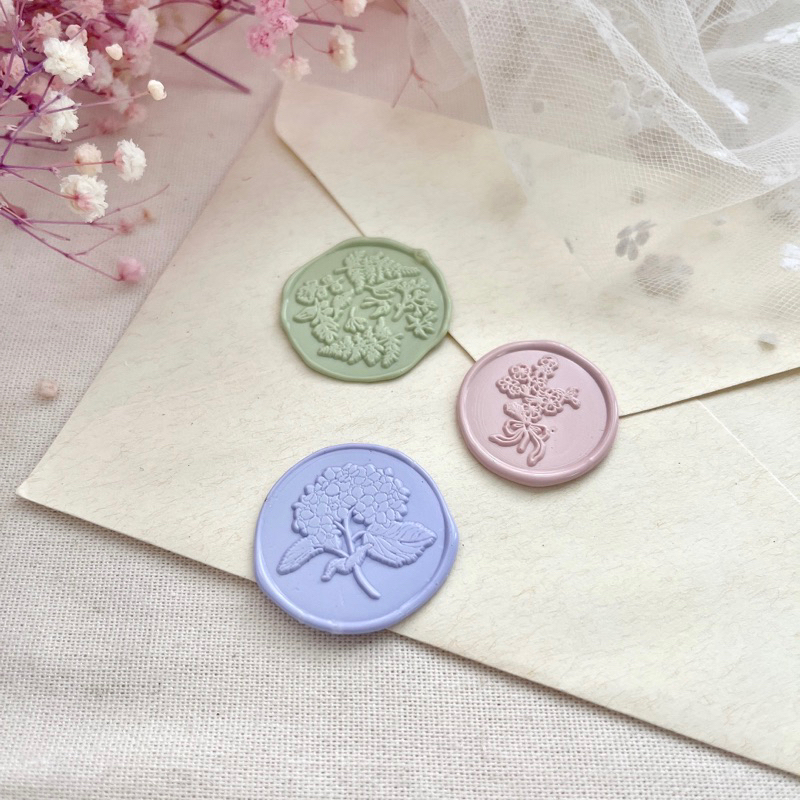 Wedding Floral Series Plant Wax Seal Stamp 婚礼花卉火漆印章
