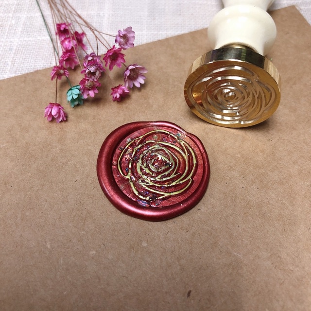 Rose Wax Seal Stamp 玫瑰火漆印章