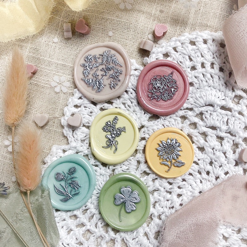 Plant Series Wax Seal Stamp 花草系列火漆印章铜头