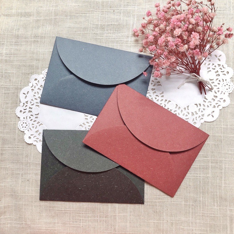 5pcs Textured Paper Envelope Textured Paper Specialty Paper 香草纸信封 特种纸