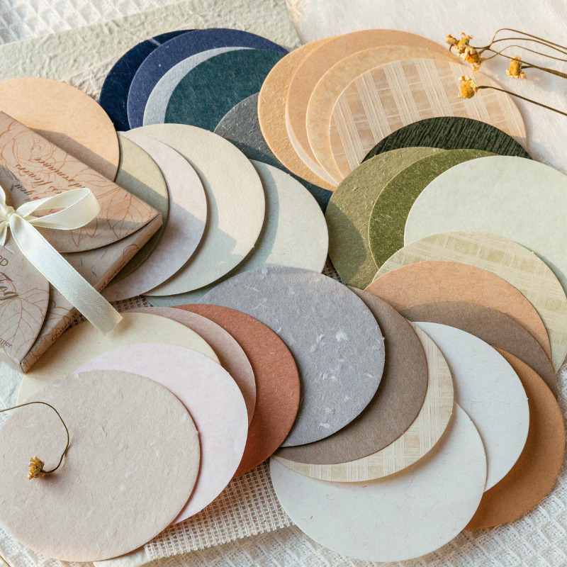 Round Specialty Paper Journaling Deco 